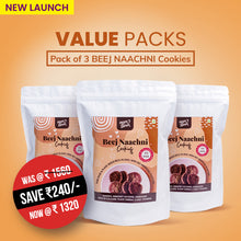Load image into Gallery viewer, Beej Nachni cookies. Ragi cookies with seed and jaggery