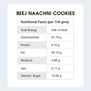 Beej Naachni Cookies - Ragi cookies with sunflower, pumkin and melon seeds (Healthy snacking)